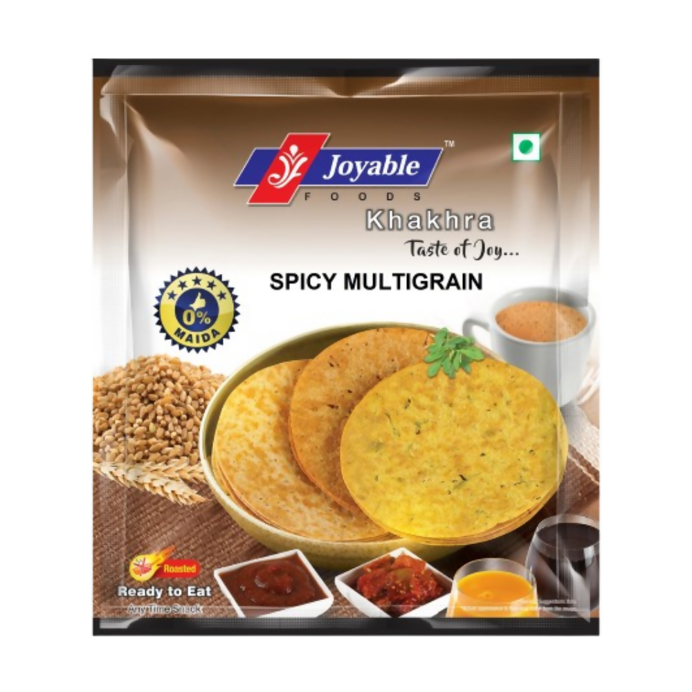 Image 1 of 200 gm / Pack of 1 for the product Joyable Spicy Multigrain Khakhra