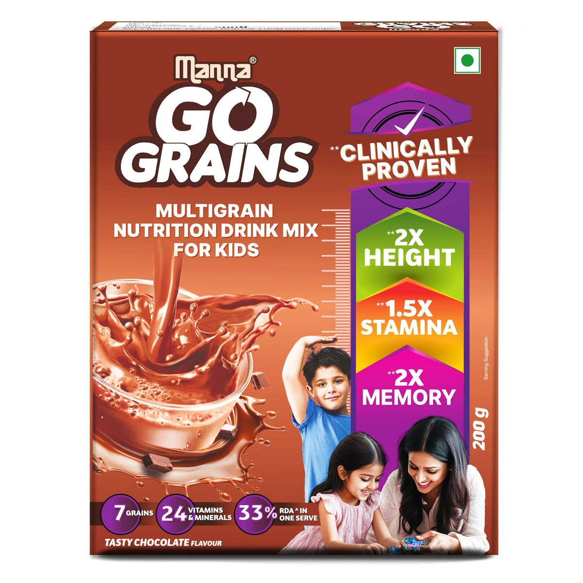 Image 1 of Manna Go Grains Nutrition Drink for Kids