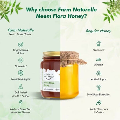 Image 4 of Farm Naturelle Neem Flora Honey – Pure, Raw & Natural Honey for Health