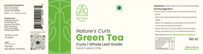 Image 6 of Sattvic Foods Green Tea - Nature’s Curls | Whole Leaf Grade