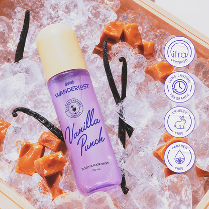 Image 4 of Wanderlust Vanilla Punch Perfume Body & Hair Mist with Salted Caramel