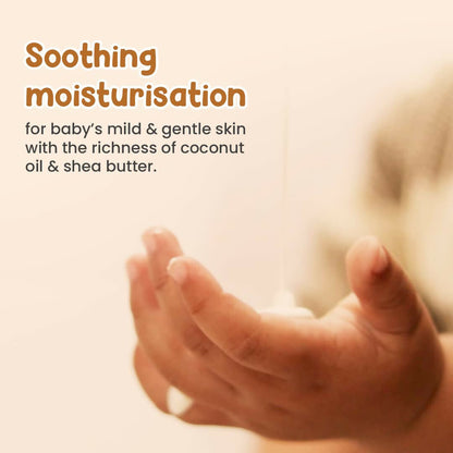 Image 5 of Mother Sparsh Milky Soft Baby Lotion With Milk Protein, Coconut Oil & Shea Butter For 24Hrs Moisturization