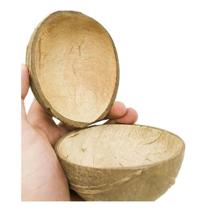 Image 2 of Thenga Natural Oval Coconut Shell Bowls