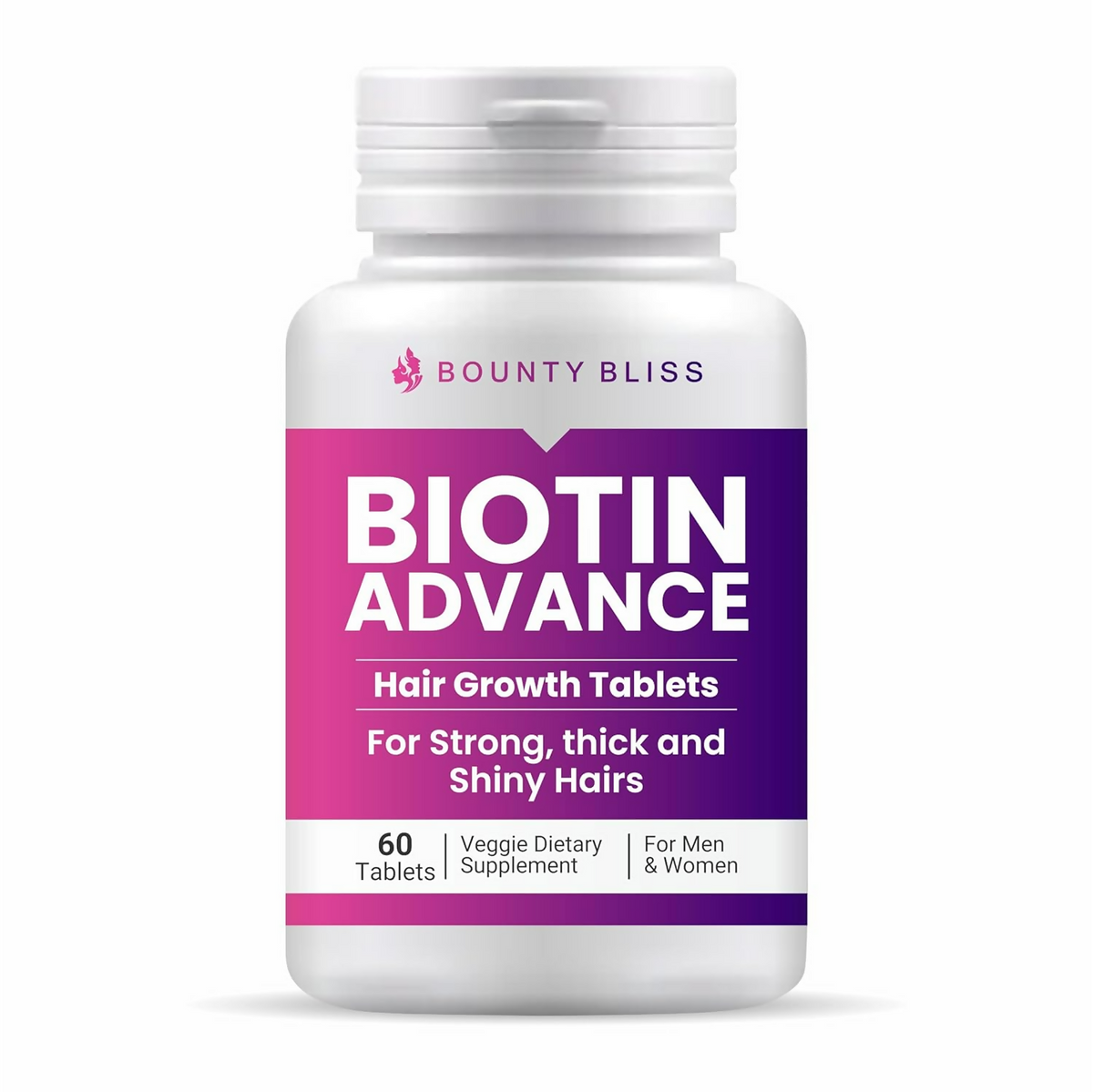 Image 1 of Bounty Bliss Biotin Advance Hair Growth Tablets Beauty & Hair Growth Gummies