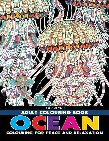 Image 1 of Paperback for the product Dreamland Ocean- Colouring Book for Adults