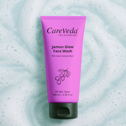 Image 9 of CareVeda Jamun Glow Face Wash For Even Toned Skin Suitable For All Skin Types