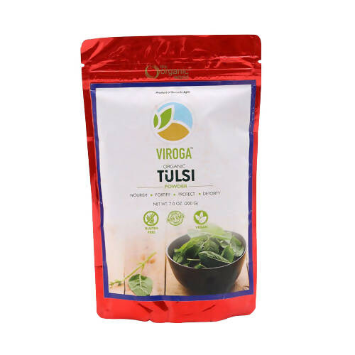 Image 1 of 200 gm for the product Viroga Organic Tulsi Powder