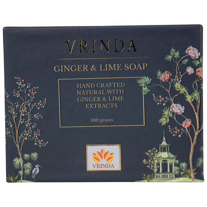 Image 1 of 100 gm / Pack of 1 for the product Vrinda Ginger & Lime Soap