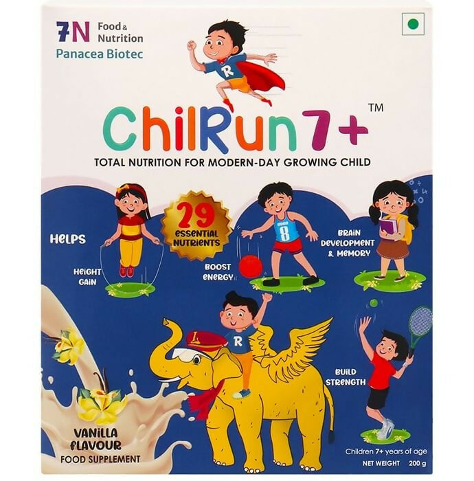 Image 5 of 200 gm / Box for the product Chilrun 7+ Drink with Almond & Oats For Modern Day Growing Children Vanilla