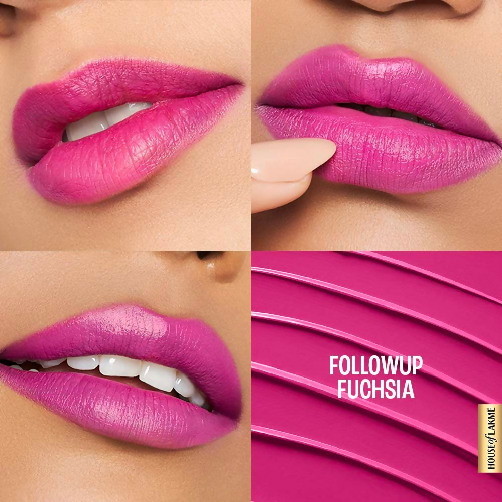 Image 4 of Lakme 9to5 Hya Matte Lipstick - Follow Up Fuschia