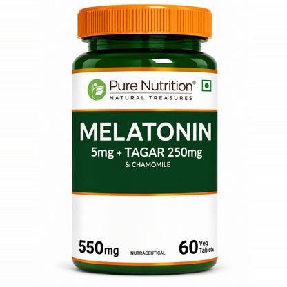 Image 1 of 60 tabs / Pack of 1 for the product Pure Nutrition Melatonin 5mg Sleep Tablets
