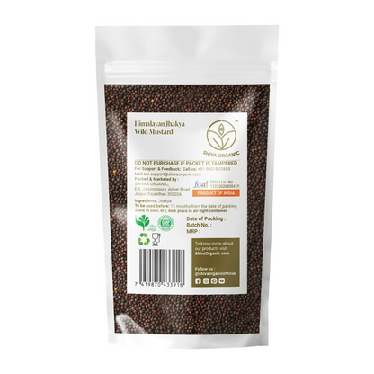 Image 2 of Shiva Organic Himalayan jakhiya seeds pahadi (Wild Mustard) Black Jakhya Seeds
