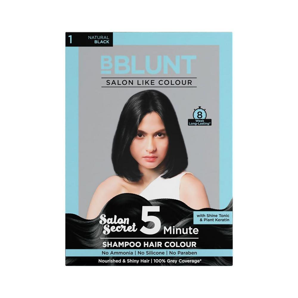 Image 1 of BBlunt Salon Secret 5 Minute Shampoo Hair Colour - Natural Black