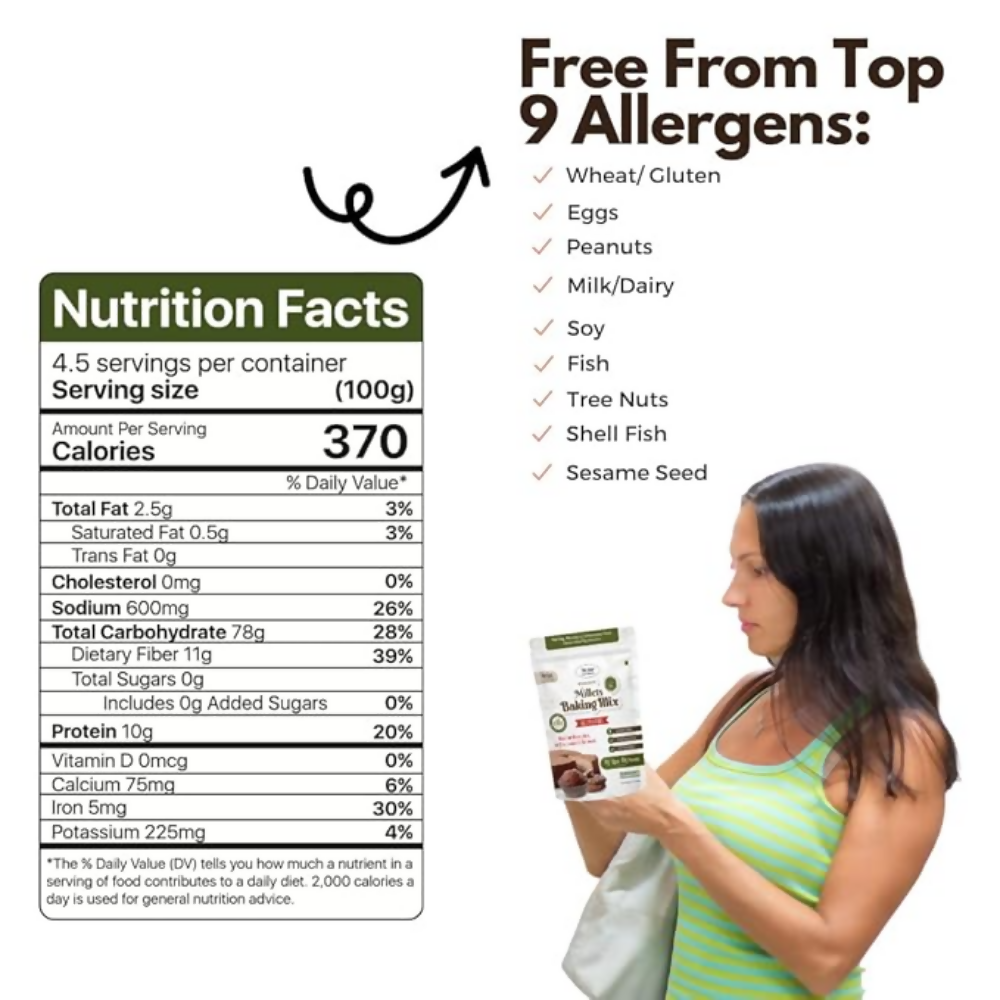 Image 2 of NIHKAN Gluten Free Baking Mix Flour with Millets
