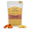 Image 1 of TEAFORA Turmeric Ginger Herbal Tea | Indian Superfoods | Aids Digestion & Supports Immunity | Stress Relief Tea | 100% NATURAL INGREDIENTS