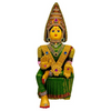 Image 1 of 15 Inch for the product SRI YAGNAA - Varalakshmi Ammavari Decorated Doll - Green