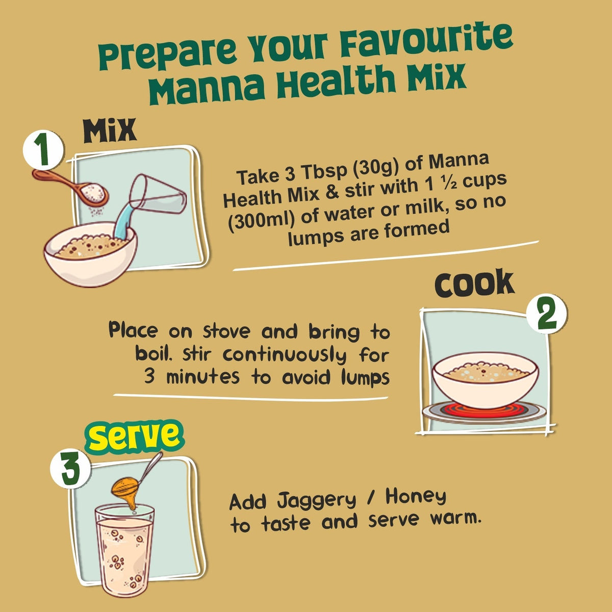 Image 4 of Manna Health Mix and Date Powder Combo