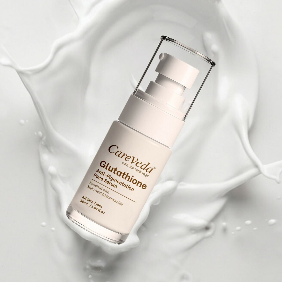 Image 3 of CareVeda Glutathione Anti-Pigmentation Face Serum Enriched with Kojic Acid & Niacinamide