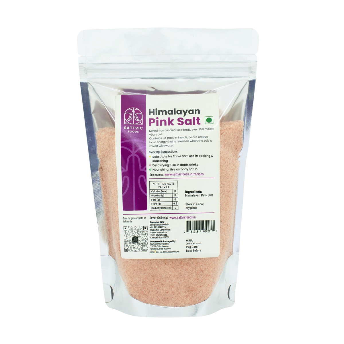 Image 8 of Sattvic Foods Himalayan Salt (Pink Salt / Stone Ground)