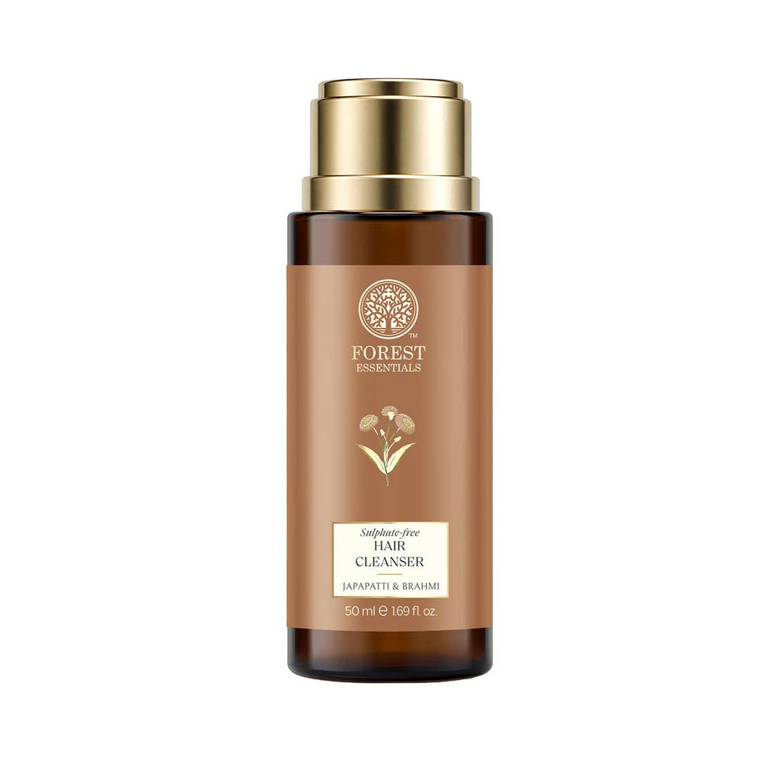 Image 1 of 50 ml for the product Forest Essentials Hair Shampoo Cleanser Japapatti & Brahmi