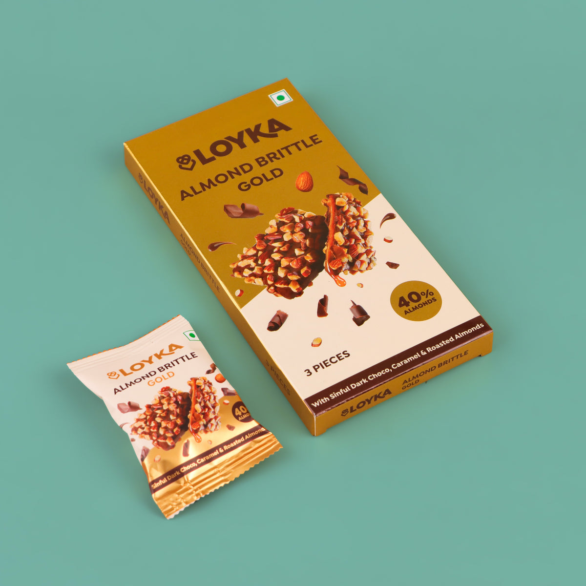 Image 4 of Loyka Almond Brittle Gold 3 Pcs Box