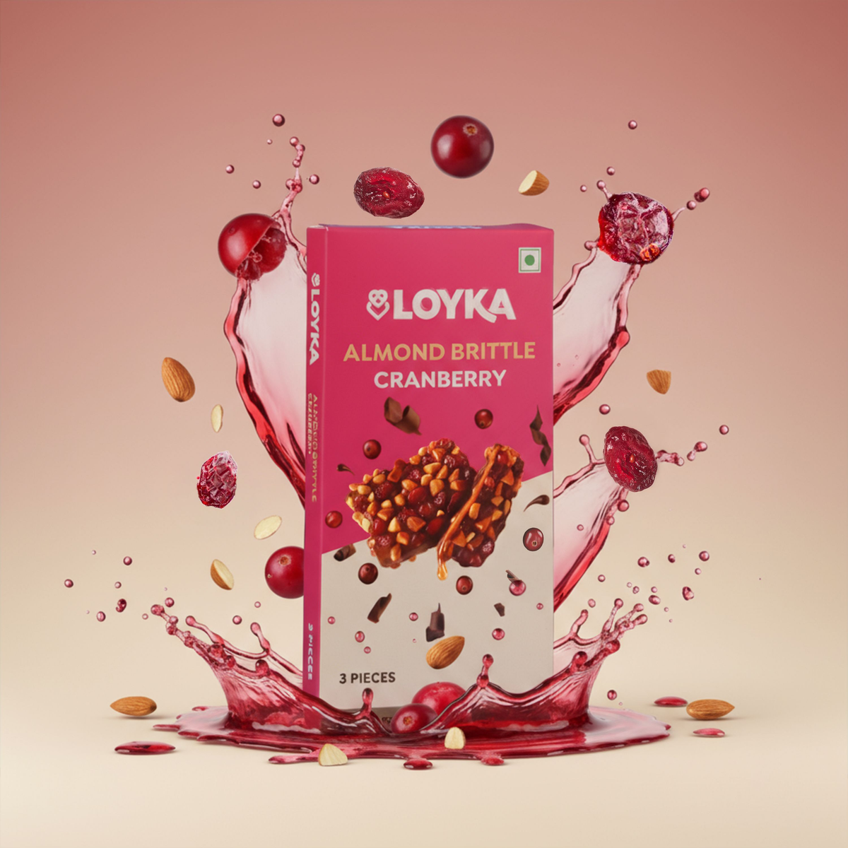 Image 1 of Loyka Cranberry Brittle 3pcs