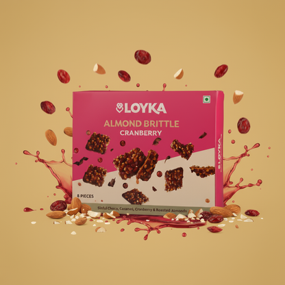 Image 1 of Loyka Almond Brittle Cranberry 8pcs