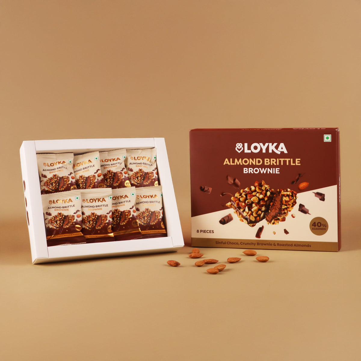 Image 3 of Loyka Almond Brittle Brownie 8pcs