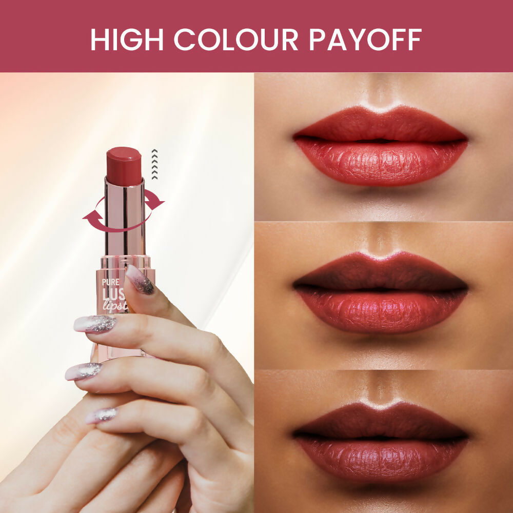Image 6 of Swiss Beauty High Shine Finish Smooth Glide Pure Lustre Lipstick - 6 Just Peachy