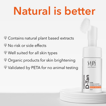 Image 4 of Sara Soul of Beauty D-Tan Vitamin C Foaming Cleanser Face Wash