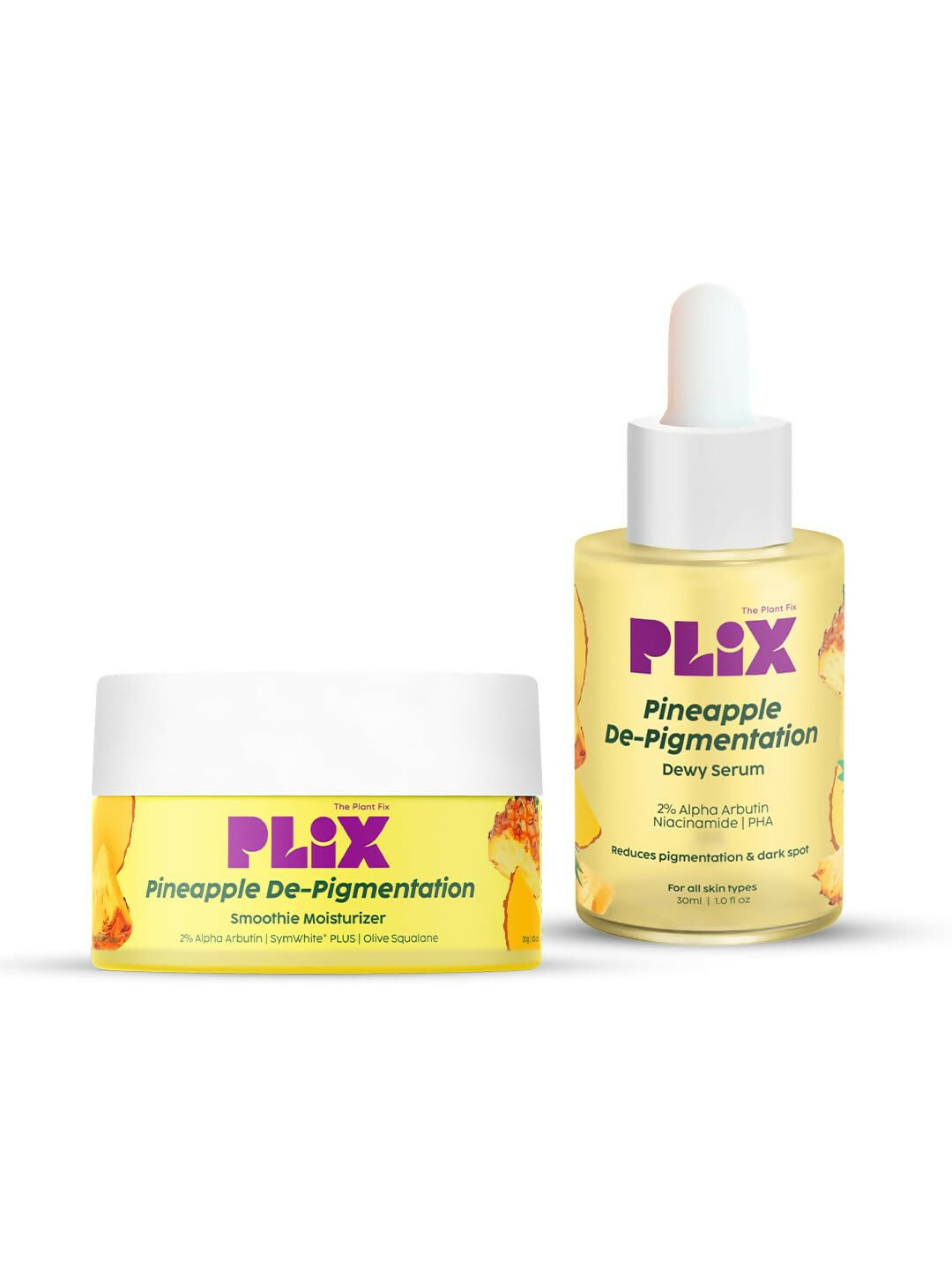 Image 1 of Combo / Pack of 1 for the product PLIX The Plant Fix Pineapple Pigmentation Skincare Regime Combo For Dark Spot Removal