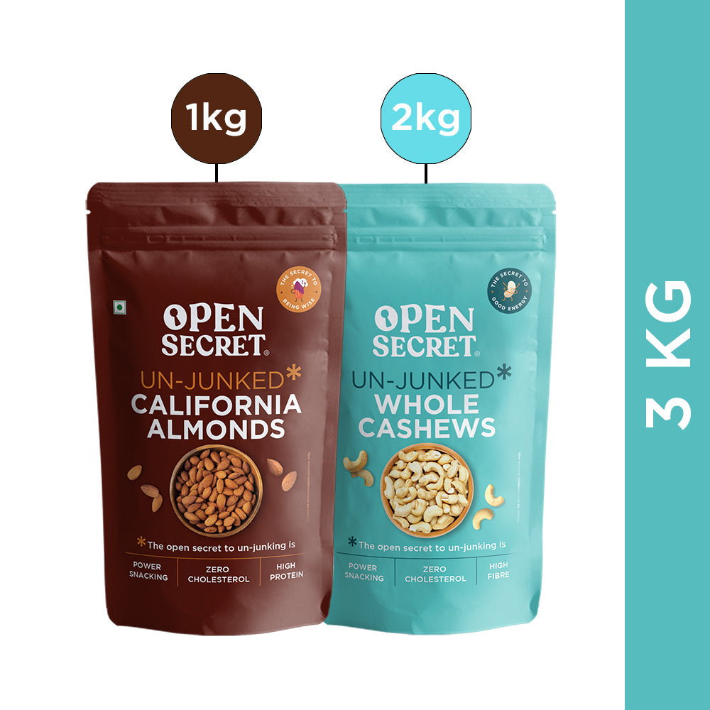 Image 1 of Open Secret Cashews (2kg) and Almonds (1kg) Combo