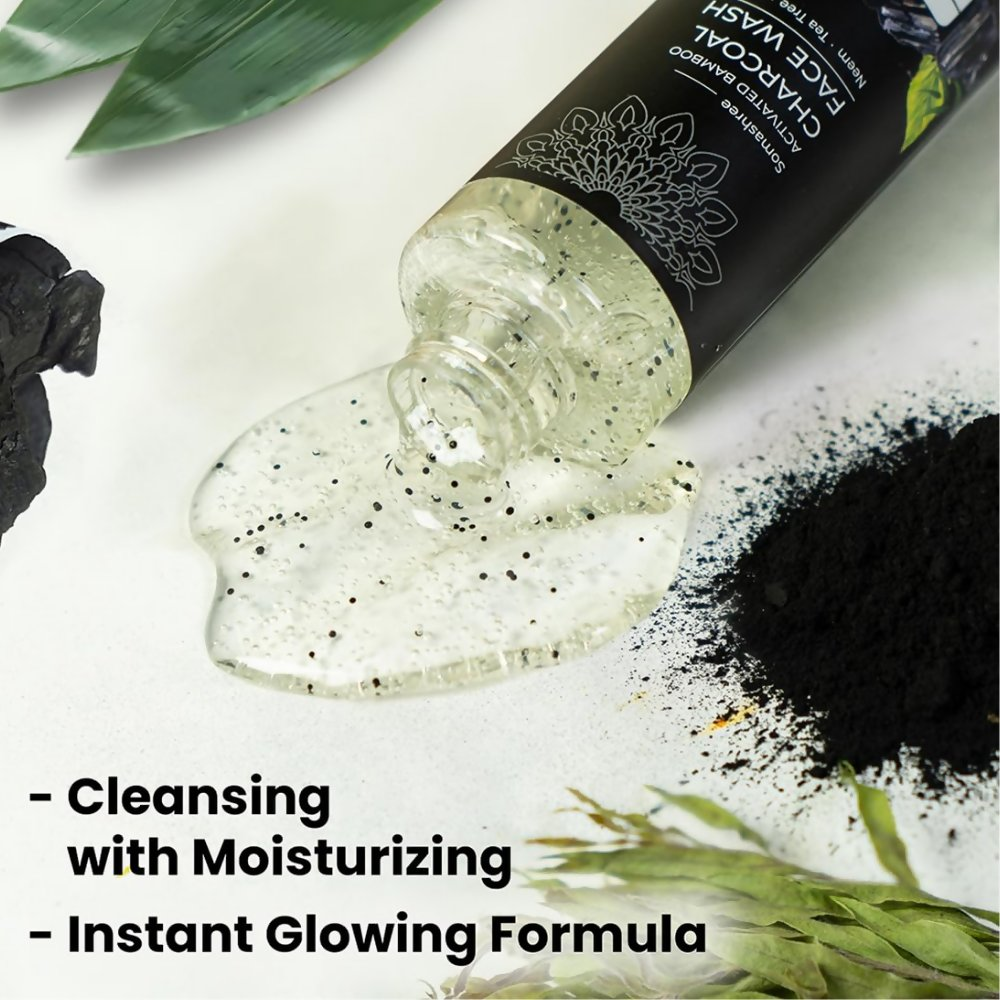 Image 4 of Pureus Herbals Somashree Activated Bamboo Charcoal Face Wash