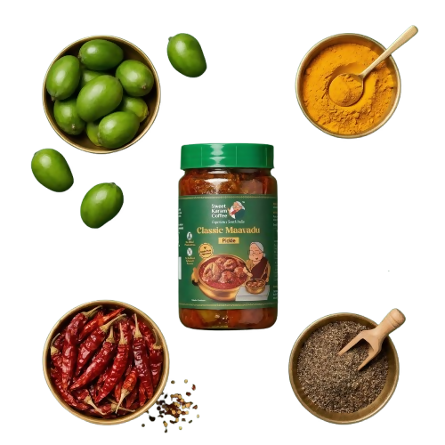Image 1 of 250 gm / Pack of 1 for the product Sweet Karam Coffee Classic Maavadu Pickle