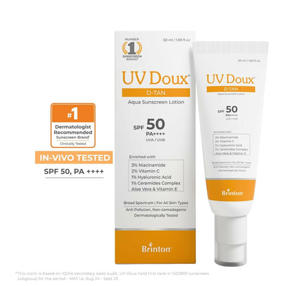 Image 2 of Brinton Uv Doux D-Tan Aqua Sunscreen Lotion