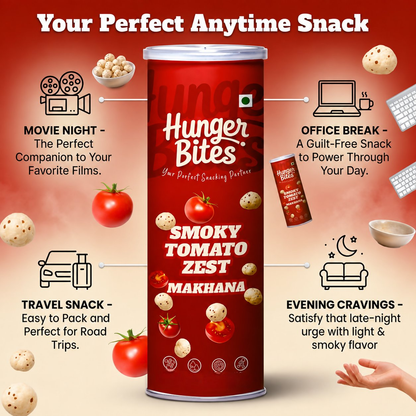Image 6 of Hunger Bites Smoky Tomato Zest Makhana