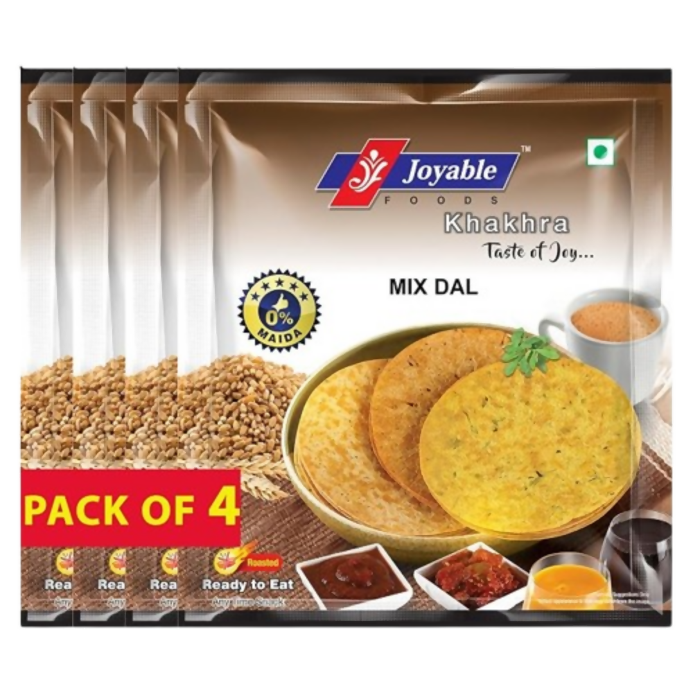 Image 1 of 200 gm / Pack of 4 for the product Joyable Khakhra - Mix Dal