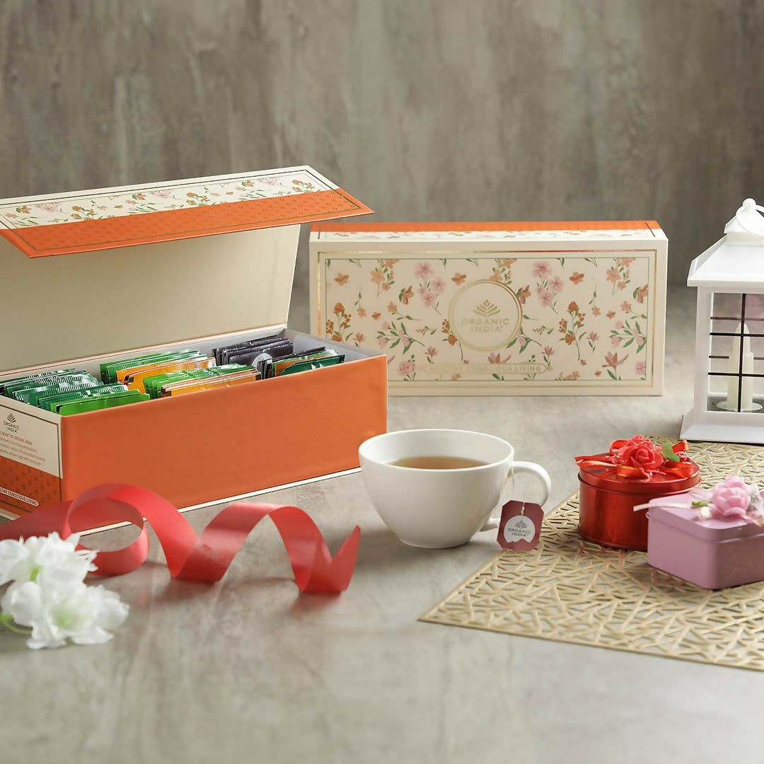 Image 1 of Organic India Blissful Brew Tea Gift Set