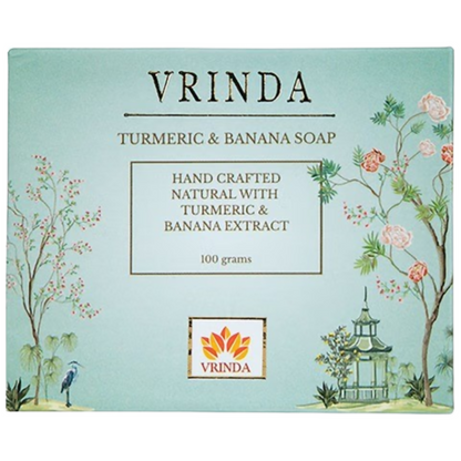 Image 1 of 100 gm for the product Vrinda Turmeric & Banana Soap