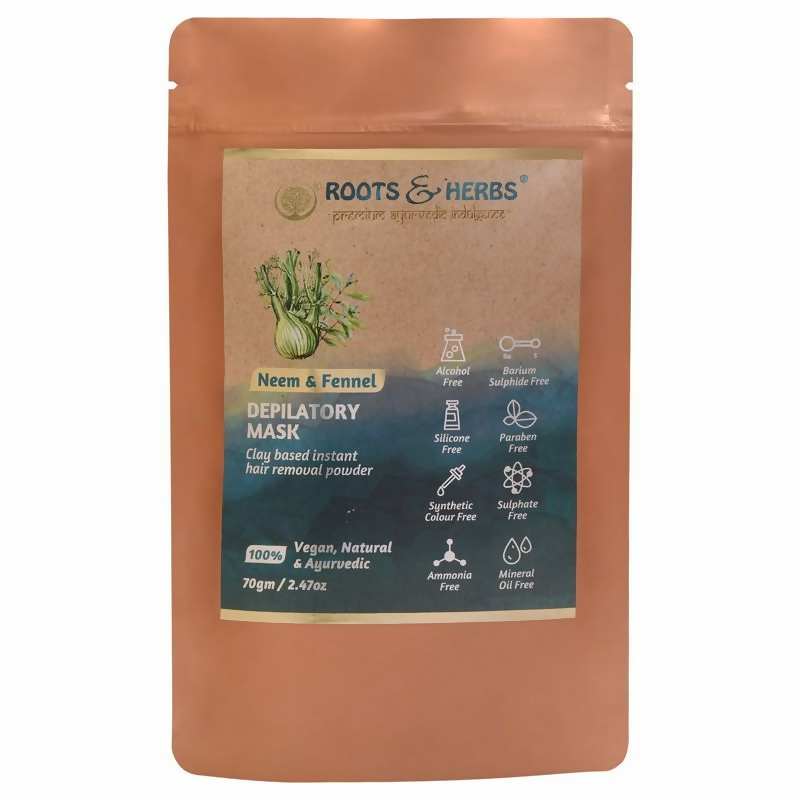 Image 1 of 70 gm / Pack of 1 for the product Roots and Herbs Neem and Fennel Depilatory Ubtan for Hair Removal