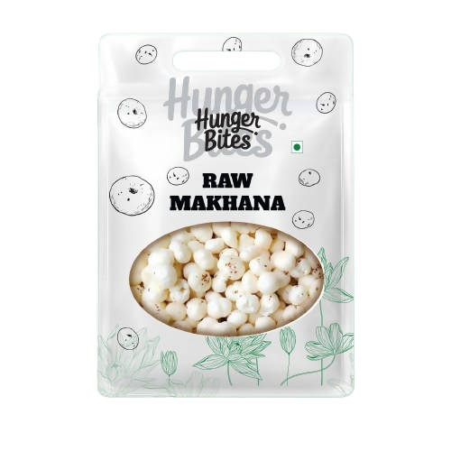 Image 1 of 200 gm / Pack of 1 for the product Hunger Bites Premium Raw Makhana