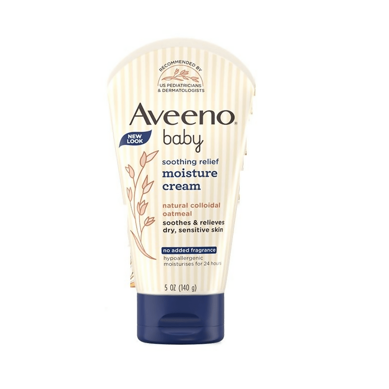 Image 1 of 140 gm for the product Aveeno Baby Soothing Relief Face & Body Moisture Cream - Oatmeal For Dry, Sensitive & Gentle Skin