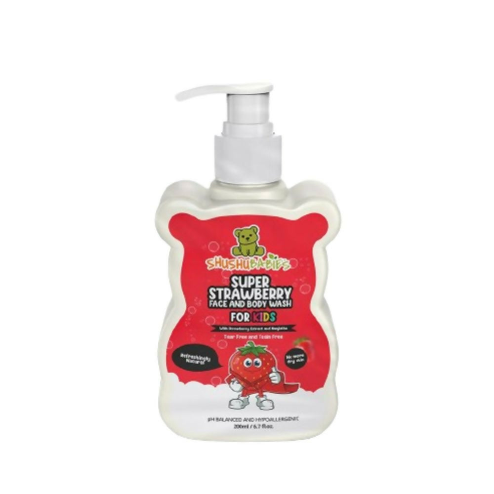Image 1 of ShuShu Babies Super Strawberry Face and Body Wash (under 4-12 Years)