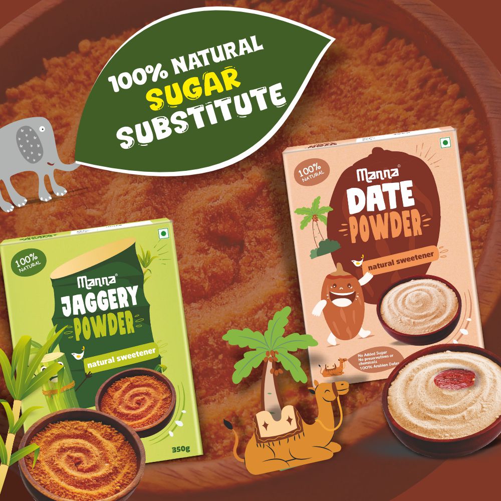Image 12 of Manna Health Mix and Jaggery Powder Combo