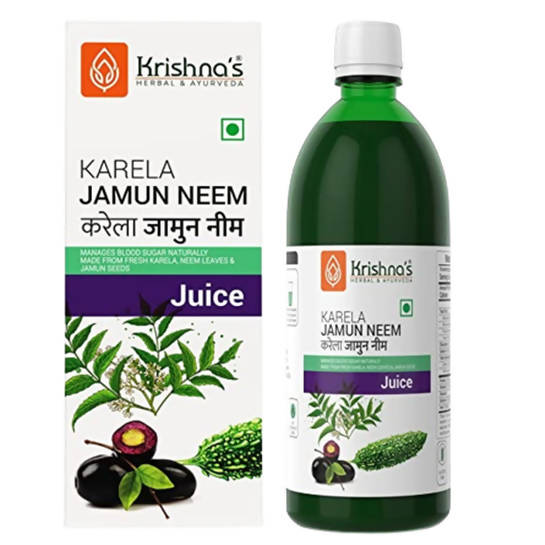 Image 1 of 500 ml for the product Krishna's Herbal & Ayurveda Karela Jamun Neem Juice