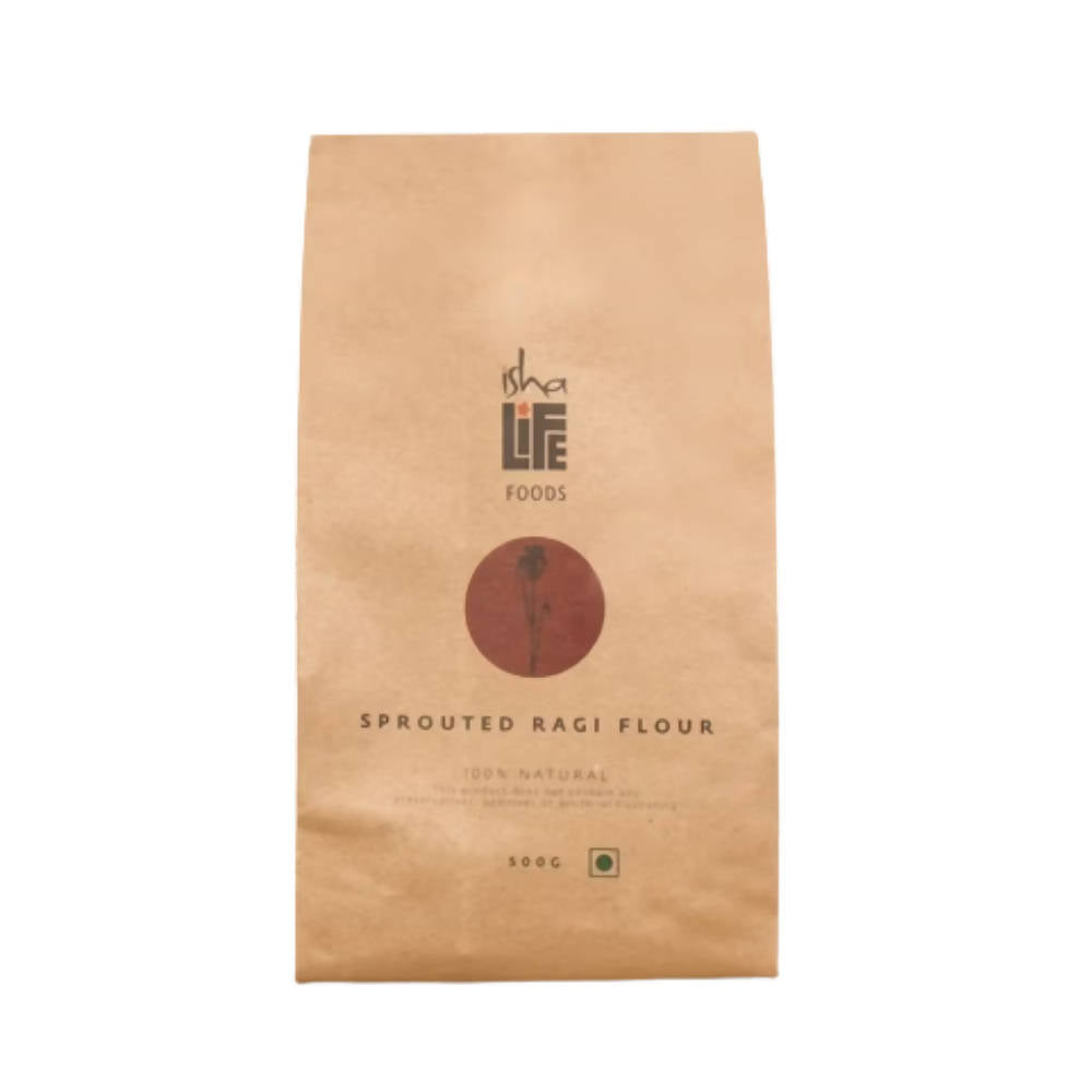 Image 1 of 500 gm for the product Isha Life Sprouted Ragi Flour (Finger Millet / Nachani)