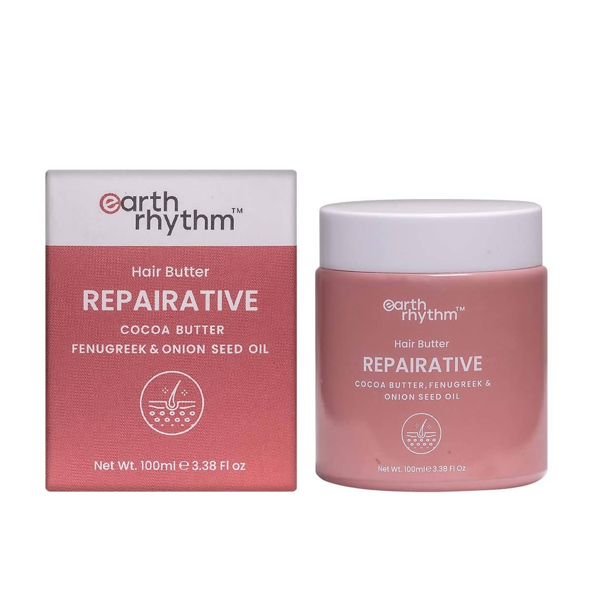 Image 1 of 100 ml for the product Earth Rhythm Repairative Hair Butter Cocoa Butter Fenugreek Oil Onion Seed Oil