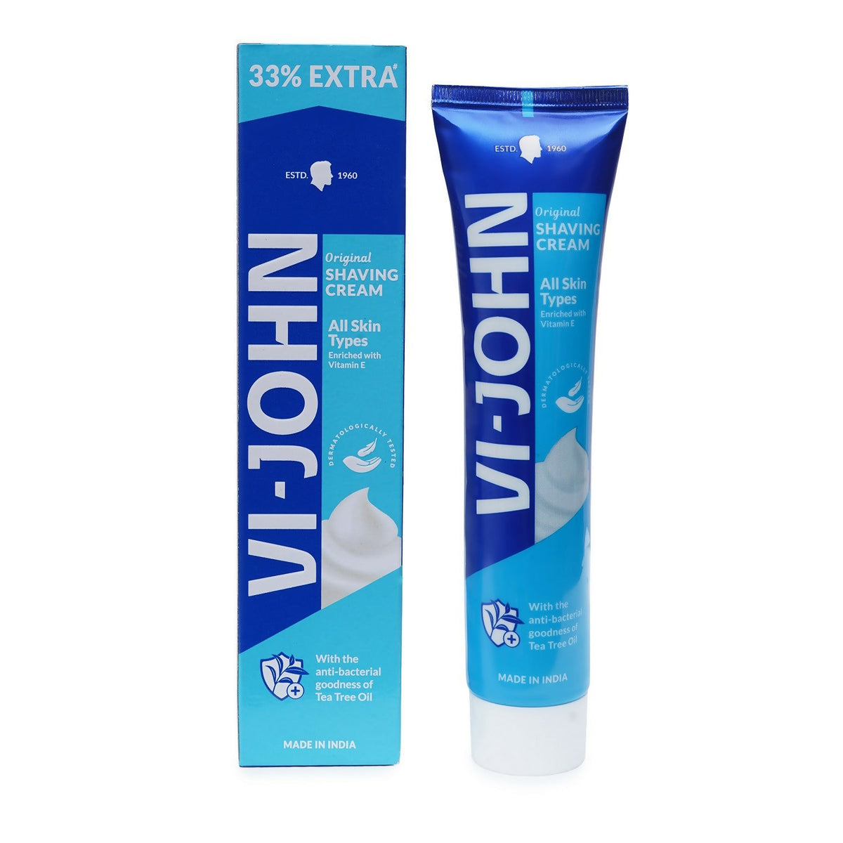 Image 1 of VI-JOHN Dermatologically Tested Vitamin-E enriched Anti Bacterial All Skin Type Shaving Cream