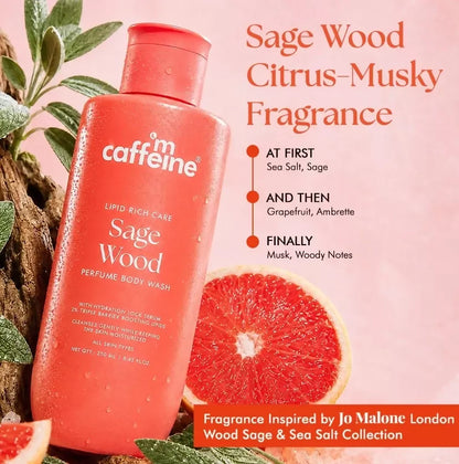 Image 7 of mCaffeine Lipid Rich Care Sage Wood Perfume Body Wash