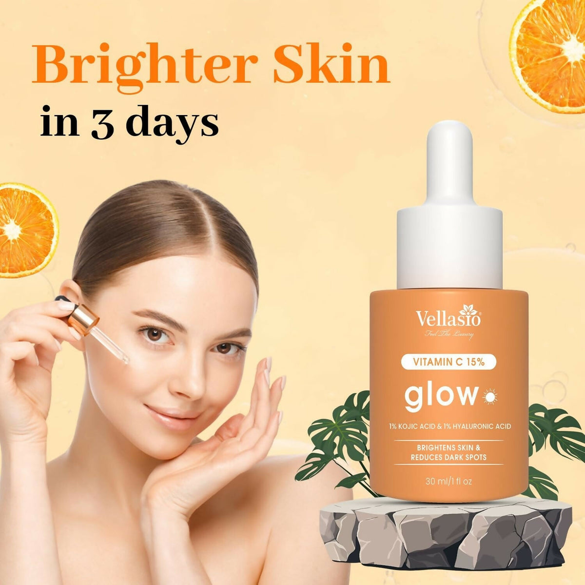 Image 5 of Vellasio 15% Vitamin C Serum with Hyaluronic Acid & Kojic Acid